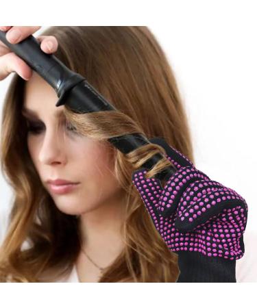 SZXMDKH Heat Resistant Gloves for Hair Styling - 2 PCS Professional Heatproof Mitts with Non-Slip Silicone, for Curling Irons, Flat Irons, Hot-Air Brushes - Red - Buy Online on GoSupps.com