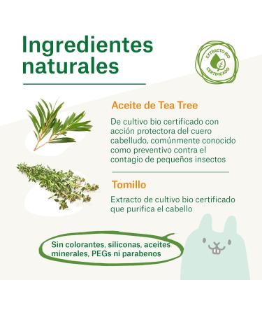  NaturVital NaturVital - Happy Kids Tea Tree Detangling Spray for children boys and girls with certified organic tea tree natural and hypoallergenic free of parabens colorants and silicones 200 ml - Buy Online on GoSupps.com