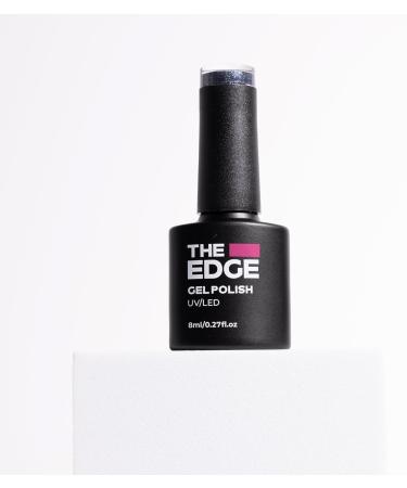 THE EDGE Gel Nail Polish 8ml - The Steel Blue Glitter - UV/LED Manicure/Pedicure for Salon & Home Use Highly Pigmented/Long Lasting/2-Coat Coverage - Buy Online on GoSupps.com