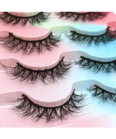 Buy 15mm Faux Mink Strip Lashes - Soft Natural 3D Wispy False Eyelashes for Stunning Eyes - Buy Online on GoSupps.com