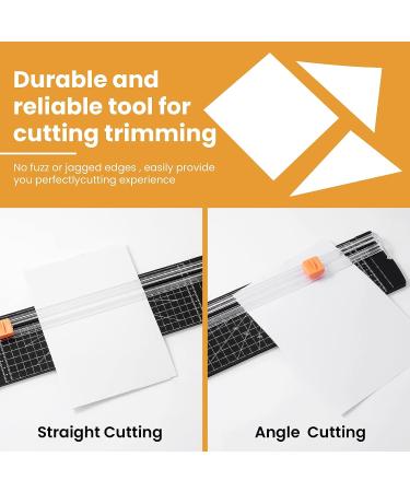 ISDIR A4 Paper Cutter Slicer  12 Inch Paper Trimmer Scrapbooking Tool Supplies with Security Safeguard and Side Ruler  Portable Paper Slicer for Craft Paper  Label  Photo  Cardstock (Black) - Buy Online on GoSupps.com