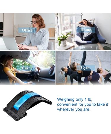 Adjustable Back Stretcher & Lumbar Support - 4 Levels for Pain Relief | Back Cracker Device for Scoliosis & Sciatica - Buy Online on GoSupps.com