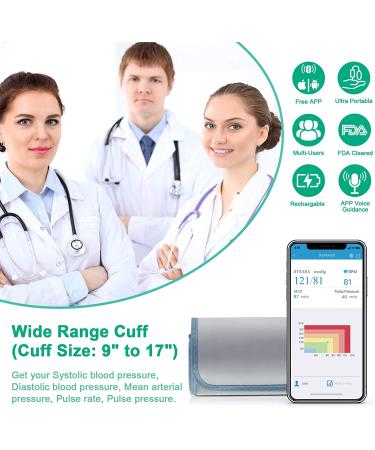 Bluetooth Upper Arm BP Monitor with Pulse Rate Monitoring - iOS & Android Compatible | Wellue Blood Pressure Monitor for Home Use - Buy Online on GoSupps.com