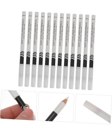 MUSISALY 12pcs Lying Silkworm Eyeliner Glitter Eyeshadow Gel Waterproof Eye Liner Pencil Eyeliners White Wood - Buy Online on GoSupps.com