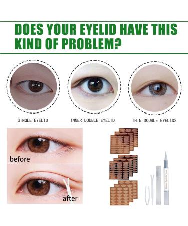 Double Eyelid Tape - Invisible Sticker Strips with Fork Rods Tweezers | Instant Eye Lift Eyelid Lifter Eye Tape for Droopy Eyes Fanelod - Buy Online on GoSupps.com