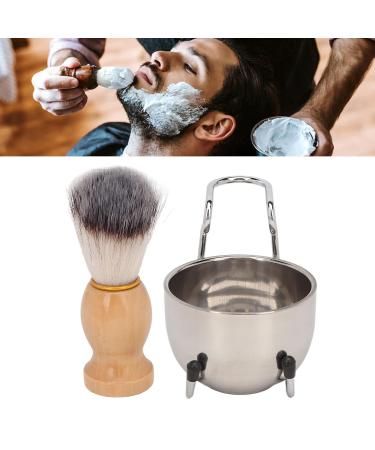 Buy 3-in-1 Shaving Kit for Men | Shaving Brush Set with Holder & Soap Dish for Home & Salon | International Shipping Available - Buy Online on GoSupps.com