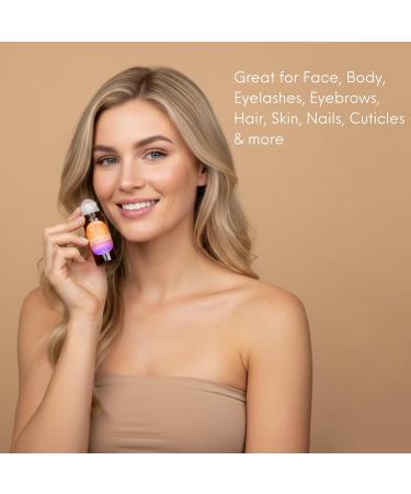 Organic Cold Pressed Castor Oil with Rose Quartz Roll On for Face & Body Made in USA Hexane Free Pure for Skin Brows & Lashes Massage Castor Oil Packs 1.69 Oz - Buy Online on GoSupps.com