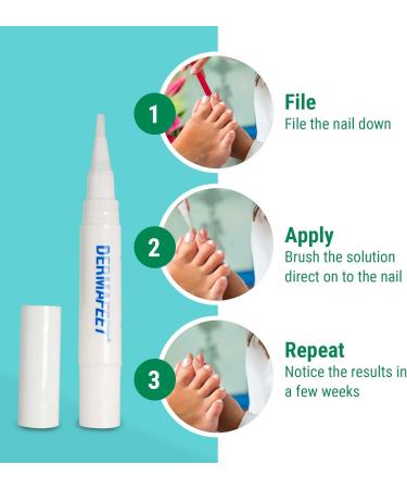 Med-Fit Dermafeet Nail Pen for Discolored and Yellow Nails - Easy Nail Stain Removal and restore your nail to its natural colour - Buy Online on GoSupps.com