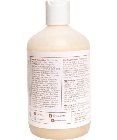 Oatmeal Dog Shampoo - Tearless Lemongrass Wash for Itchy Skin | ShinyPaw USA - Buy Online on GoSupps.com