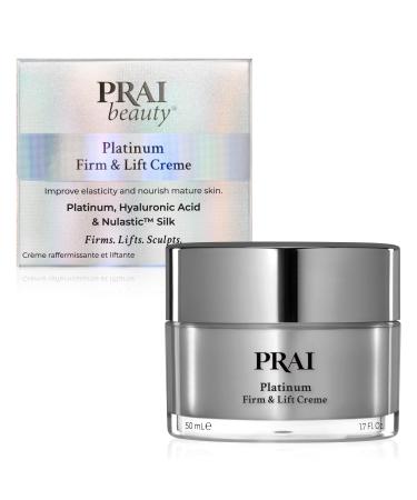 PRAI Beauty Platinum Firm and Lift Creme Firming and Hydrating Face Moisturizer for Dry Skin and All Skin Types Face Moisturizer for Skin Firming and Lifting 1.7 Oz