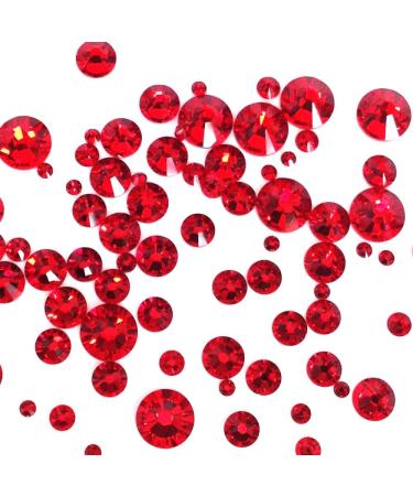 144 pcs Swarovski 2058/2088 Crystal Flatbacks Red Rhinestones Nail Art - Light Siam (227) - Mixed Sizes ss5/ss7/ss9/ss12/ss16/ss20/ss30 - Buy Online on GoSupps.com