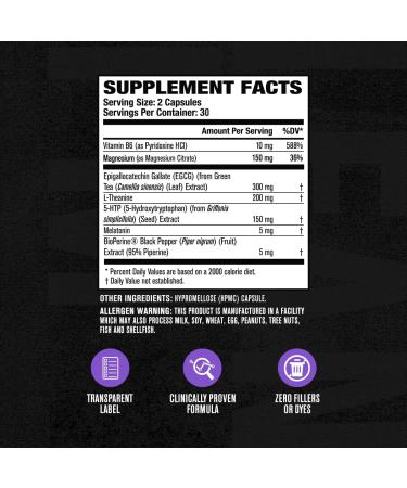 Lean PM Night Time Fat Burner & Sleep Aid Supplement | 60 Capsules for Weight Loss - Buy Online on GoSupps.com
