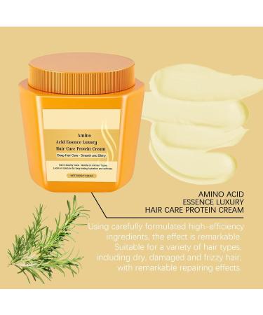 Luxury Nourishing Protein Cream with Amino Acids Keratin Treatment Hair Care Cream Repairs Damage Deep Conditioning Hair Mask (2 Pieces) - Buy Online on GoSupps.com