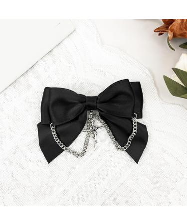CHENZILIN Cross Bow Hair Clip Elegant Large Side Clip Bow Sweet Girls Gothic Bow Style Bowknot French Barrette - Buy Online on GoSupps.com