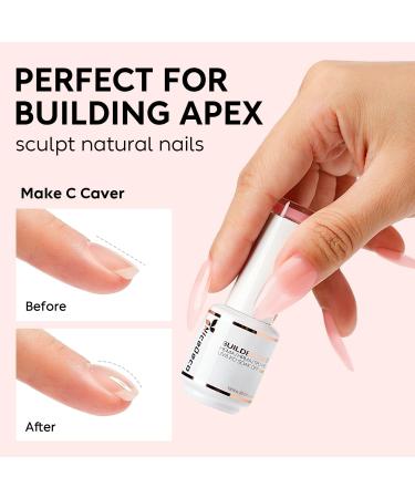 Nicedeco 8 in 1 Builder Base Strengthening Gel 15ml UV/LED Clear Building Nail Gel in a Bottle for Hard Strong Nails Tips & Extensions Gel Polish Nail Repair Nail Strengthen 018 - Buy Online on GoSupps.com