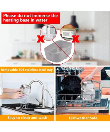 Buy Glovios 1.5L Electric Lunch Box - 3-in-1 Food Warmer (12V/24V/220V) | Portable Insulated Heating Bento Box with Bag & Utensils - Gray - Buy Online on GoSupps.com