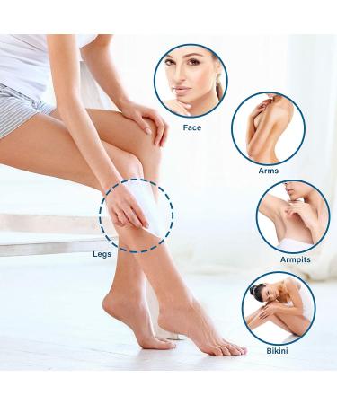 Wax Strips 64 Count Large Size for Women - Face, Legs, Underarms, Bikini - Natural Formula, Hair Removal - 7.1 x 3.5 Inches - Buy Online on GoSupps.com