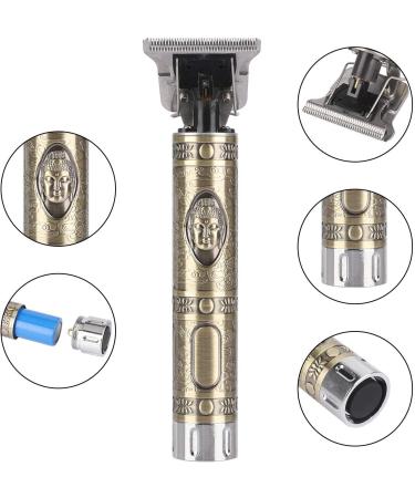 Professional Cordless Hair Clippers for Men - Close Cutting T-Blade Trimmer with 120 Minutes Runtime - Durable and Rechargeable - 2 Bronze Clippers Included - Buy Online on GoSupps.com