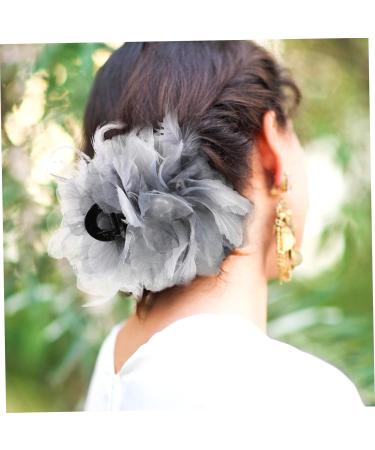 Ipetboom Large Hair Clips Pearl Organza Flower Hair Clip Hair Barrettes Hair Clips Hair Accessories Tiara Hair Pin Large Clips for Hair Womens Hairpin Back of Head Big Hairpin Miss Metal - Buy Online on GoSupps.com