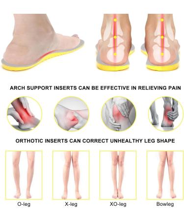 Buy 2 Pair Memory Foam Shoe Inserts for Women | Shock Absorbing Insoles for Foot Pain Relief | Comfortable & Breathable | Sizes M: 4.5-13.5 W: 6.5-12 - Buy Online on GoSupps.com