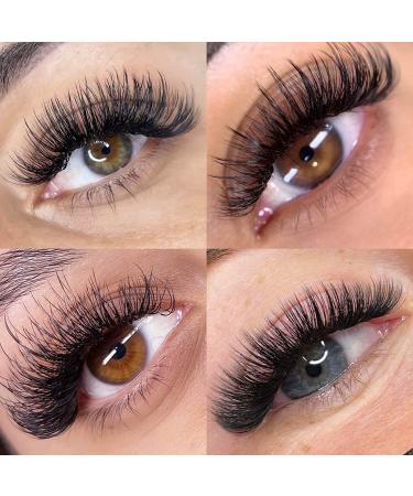 EMEDA 8D-0.07-C 12mm Premade Fans Eyelash Extensions - 180 Fans, Thin Base, C Curl - Buy Online on GoSupps.com