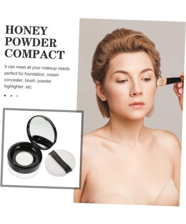 Angoily 1 Set Loose Powder Box Powder Box Face Powder Jars Puff Powder Container Portable Powder Holder Travel Lotion Container Makeup Containers Nail Stickers Plastic Office Cream - Buy Online on GoSupps.com