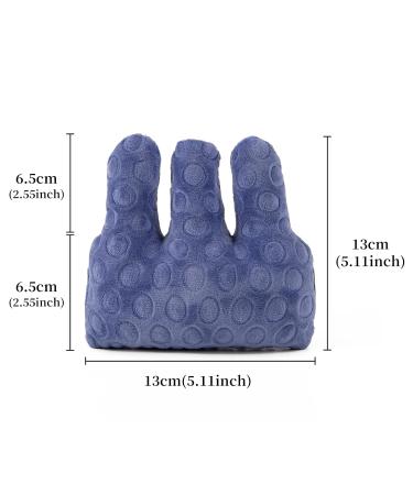 Finger Contracture Grips Cushion & Separator - Soft Foam Palm Protector for Rehabilitation - Elderly Care Purple - Buy Online on GoSupps.com