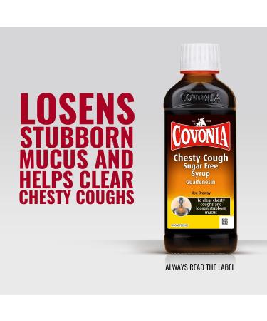 Covonia Chesty Cough Sugar Free Syrup 150ml - Clear Stubborn Mucus & Chesty Coughs - Buy Online on GoSupps.com