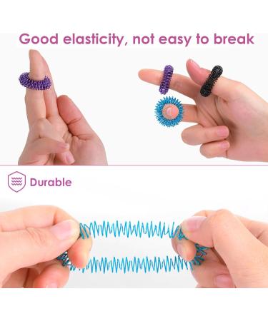 Acupressure Ring Set | Finger & Toe Massage Rings for Stress Relief & Improved Blood Circulation - Buy Online on GoSupps.com