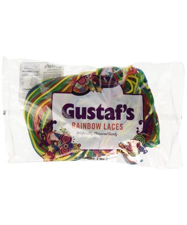 Gustaf's Rainbow Licorice Lace - 2 Lb. Bag 2 Pound (Pack of 1)