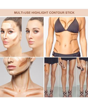 FV Contour Stick Dual-Ended Contouring Highlighter Stick Professional Makeup Waterproof Cream Contour Wand for Perfect Look Face Brighten Facial Shade Contouring Pen 0.26oz/7.5g (Fair/Light) - Buy Online on GoSupps.com