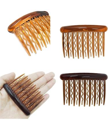 8 Piece Plastic Hair Comb Set for Fine Hair & Bridal Veils - Elegant Teeth Hairpins Side Combs & Hair Jewelry - Buy Online on GoSupps.com