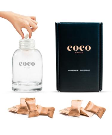 Coco Mango - Foaming Hand Soap Dispenser 250mL with 8 Re?ll Foaming Hand Soap Tablets (8 Fl Oz each)  Hand Pump  Coconut and Vanilla Scent  Kitchen Hand Soap | Bathroom Hand Soap