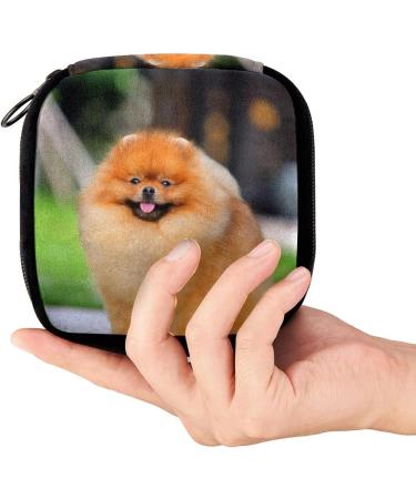 GIAPB Period Bag Sanitary Napkin Storage Holder | Cute Puppy Dog Animal Design | Makeup Pouch | Color3440 - Buy Online on GoSupps.com