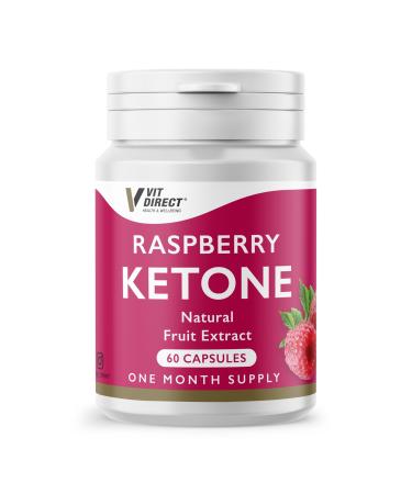 Vit Direct - Raspberry Ketone Capsules - Weight Loss Supplements - 60 Capsules - One Month Supply - Natural Fruit Extracts - Boost Metabolism - Increase Energy - Suppress Appetite - Buy Online on GoSupps.com