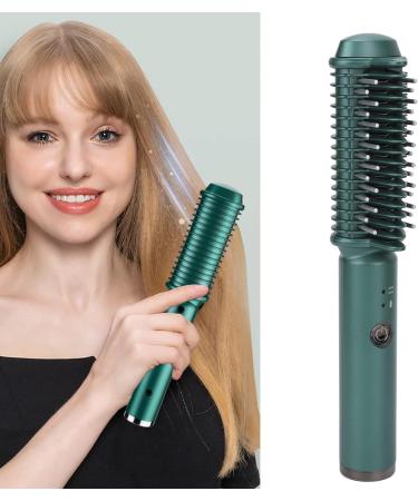 USB Rechargeable Cordless Hair Styling Tool Hair Straightening and Curling Brush Ideal for Short Hair Features Quick and Even Heating - Buy Online on GoSupps.com