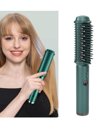 Hair Straighteners Brush for Women Cordless Hair Straightening Comb Hair Curling Brush USB Rechargeable Fast Heating Professional Hair Tools for Styling Hair Salon