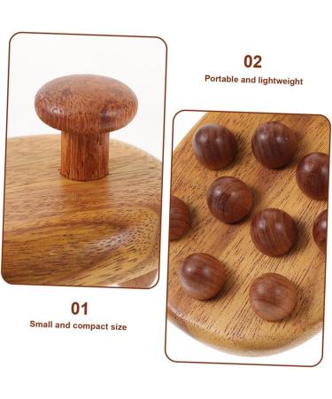 Buy Tovinanna 2-Piece Wooden Massage Brush Set - Effective Manual Scalp & Body Massage Tool for Relaxation - International Shipping Available - Buy Online on GoSupps.com