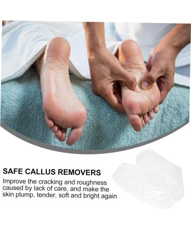 POPETPOP 10 Pairs Footsticker Foot Mask Sandwich Container Delicate Foot Masks Feet Exfoliating Masks Feet Nourishing Feet Calluses Remover Cracked Abs Sock Natural White - Buy Online on GoSupps.com