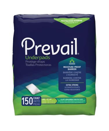 Prevail Fluff Incontinence Underpads, Large, 150 Count (Packaging May Vary) 150 Count (Pack of 10)