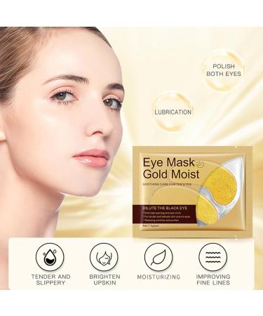 32-Piece Natural Gel Gold Under Eye Patches for Dark Circles, Puffy Eyes, and Wrinkles - Hyaluronic Anti-Aging Treatment Masks - Buy Online on GoSupps.com
