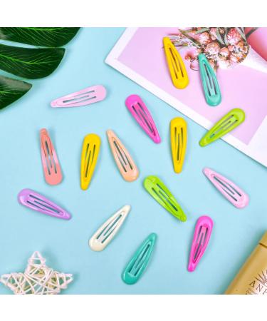 Kysun 30 Piece Metal Snap Hair Clips Set for Kids & Women - Multicolored Barrettes & Hair Accessories - Buy Online on GoSupps.com