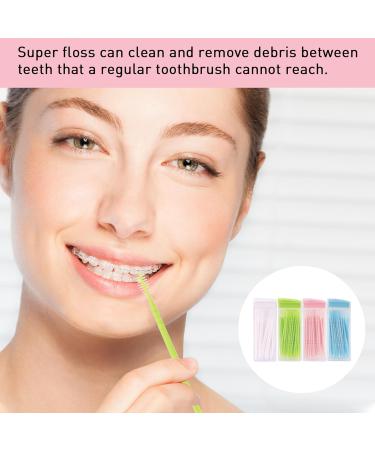 200 Double Head Plastic Toothpicks - Interdental Cleaning Brush for Easy Oral Hygiene - Buy Online on GoSupps.com