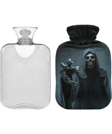 NAANLE Skull Sensensmann Hot Water Bottle 1L Transparent Hand/Foot Warmer for Pain Relief & Heat Therapy | International Shipping - Buy Online on GoSupps.com