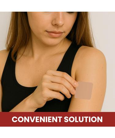 Iron Patches (Pack of 60) - 100% Natural Patch for Women and Men - with Biotin - Energy Focus & Body Support - Enhanced Formula - Buy Online on GoSupps.com