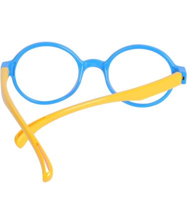 Children's Blue Light Filter Glasses - UV Block TR90 Round Frame for Girls + Anti-Slide Tape & Case - Buy Online on GoSupps.com