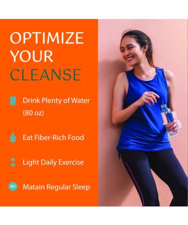 Nature4U 15 Day Cleanse Gut Support Advanced Gentle Daily Colon Gut Cleanse Detox for Women & Men with Senna Cascara Sagrada Psyllium Husk and Probiotic 15 Capsules - Buy Online on GoSupps.com