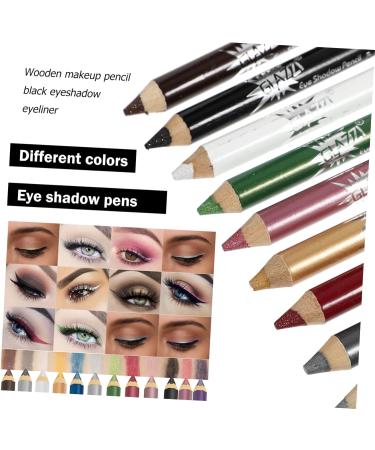 Beavorty 12pcs Pearlescent Eyeshadow Pencil Colorful Eyeliner Girl Makeup Pens Eye Shadow Sticks Two-color - Buy Online on GoSupps.com