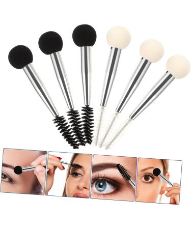 12 Pieces Sponge Makeup Eyelash Brush Eyebrow Brush Makeup Tool Brush for Eyebrow Colour Makeup Brush Lip Applicator Double Brush Cosmetic Spool - Buy Online on GoSupps.com