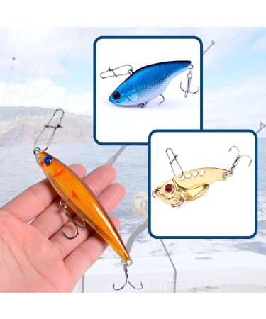 SINGMATOOLS 100 PCS Fishing Snaps Speed Clips - Size #0 (33lb) Quick Change Swivels for Saltwater & Freshwater Tackle - Buy Online on GoSupps.com